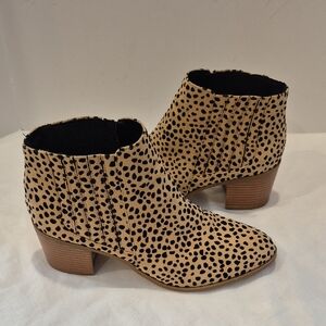 Maurices Nyla Leopard Print Ankles Bootie Boots Size 9 All Man Made Material